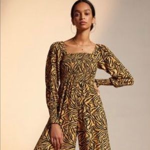 Kachel x Anthropologie Animal Print Jumpsuit, size 12
